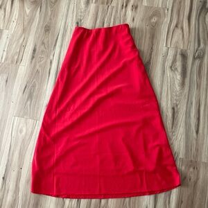 Abercrombie & Fitch Vibrant Red A-Line Skirt